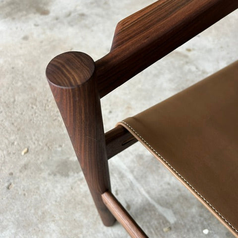 modern walnut chair